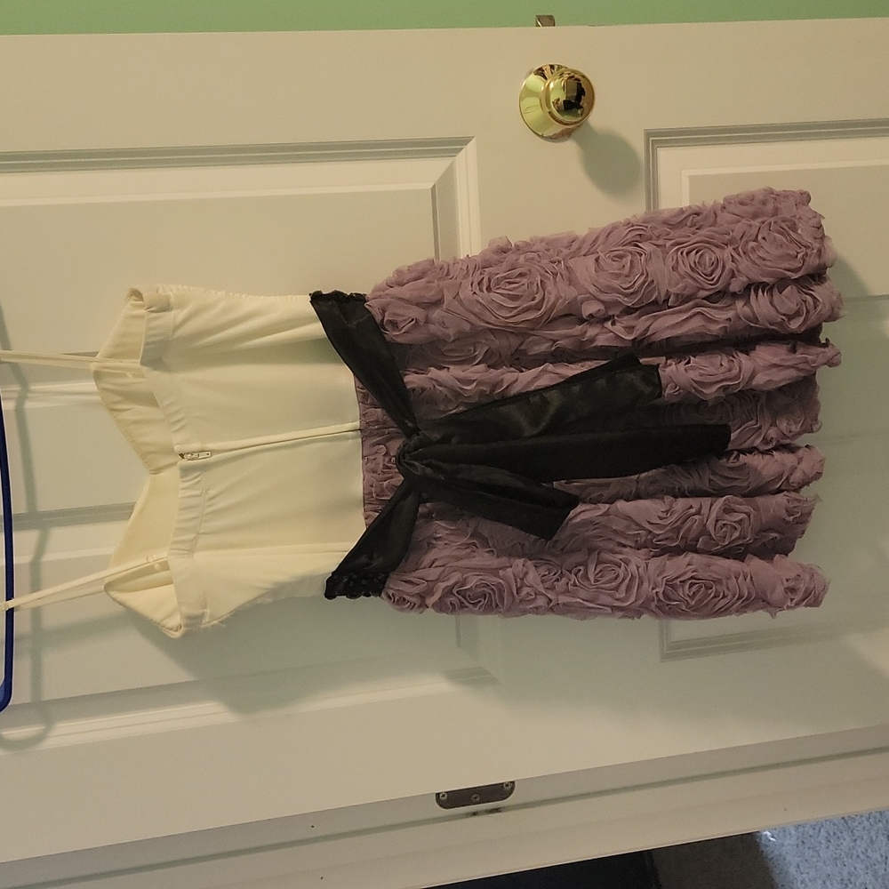 Purple flower tulle dress size 9
